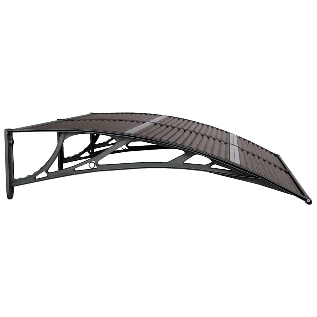 vidaXL Türvordach Schwarz 150x100 cm Polycarbonat