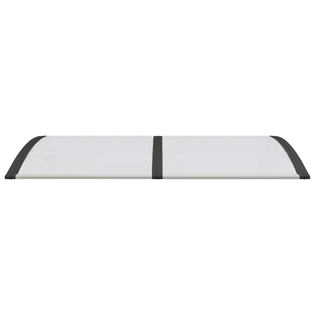 vidaXL Türvordach Schwarz und Transparent 150x75 cm Polycarbonat