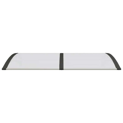 vidaXL Türvordach Schwarz und Transparent 150x75 cm Polycarbonat
