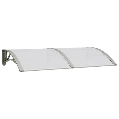 vidaXL Türvordach Grau 150x75 cm Polycarbonat