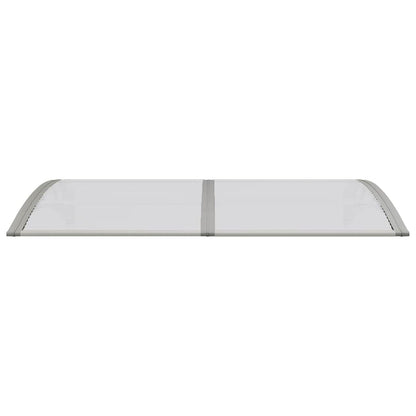 vidaXL Türvordach Grau 150x75 cm Polycarbonat