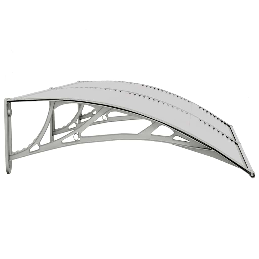 vidaXL Türvordach Grau 150x75 cm Polycarbonat