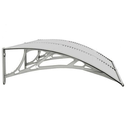 vidaXL Türvordach Grau 150x75 cm Polycarbonat