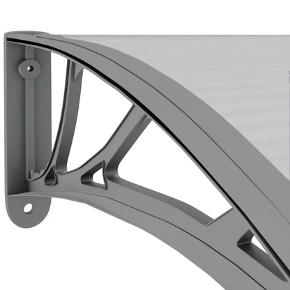 vidaXL Türvordach Grau 150x75 cm Polycarbonat