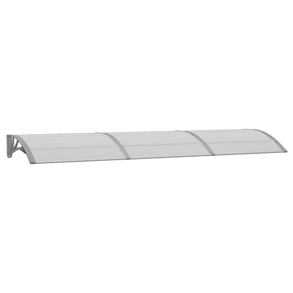 vidaXL Türvordach Grau 300x75 cm Polycarbonat