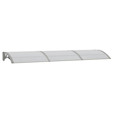 vidaXL Türvordach Grau 300x75 cm Polycarbonat