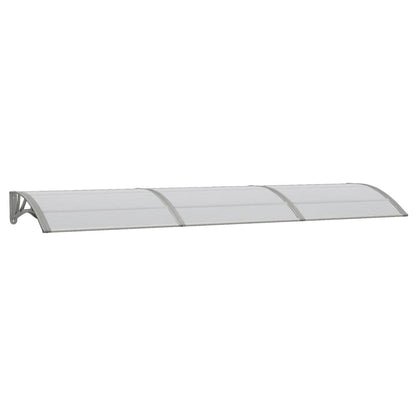 vidaXL Türvordach Grau 300x75 cm Polycarbonat