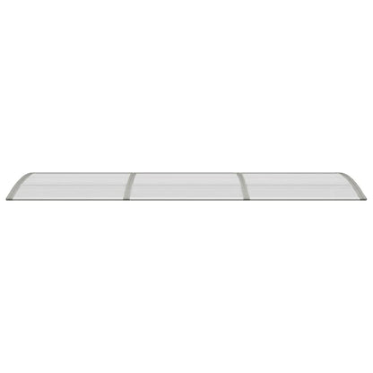 vidaXL Türvordach Grau 300x75 cm Polycarbonat