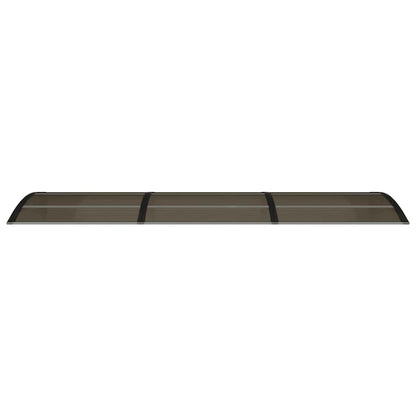 vidaXL Türvordach Schwarz 300x75 cm Polycarbonat