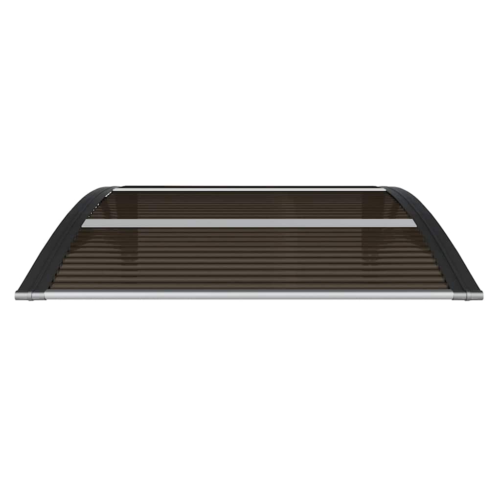 vidaXL Türvordach Schwarz 80x75 cm Polycarbonat