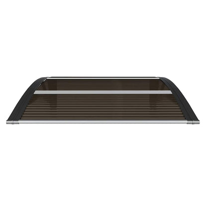 vidaXL Türvordach Schwarz 80x75 cm Polycarbonat