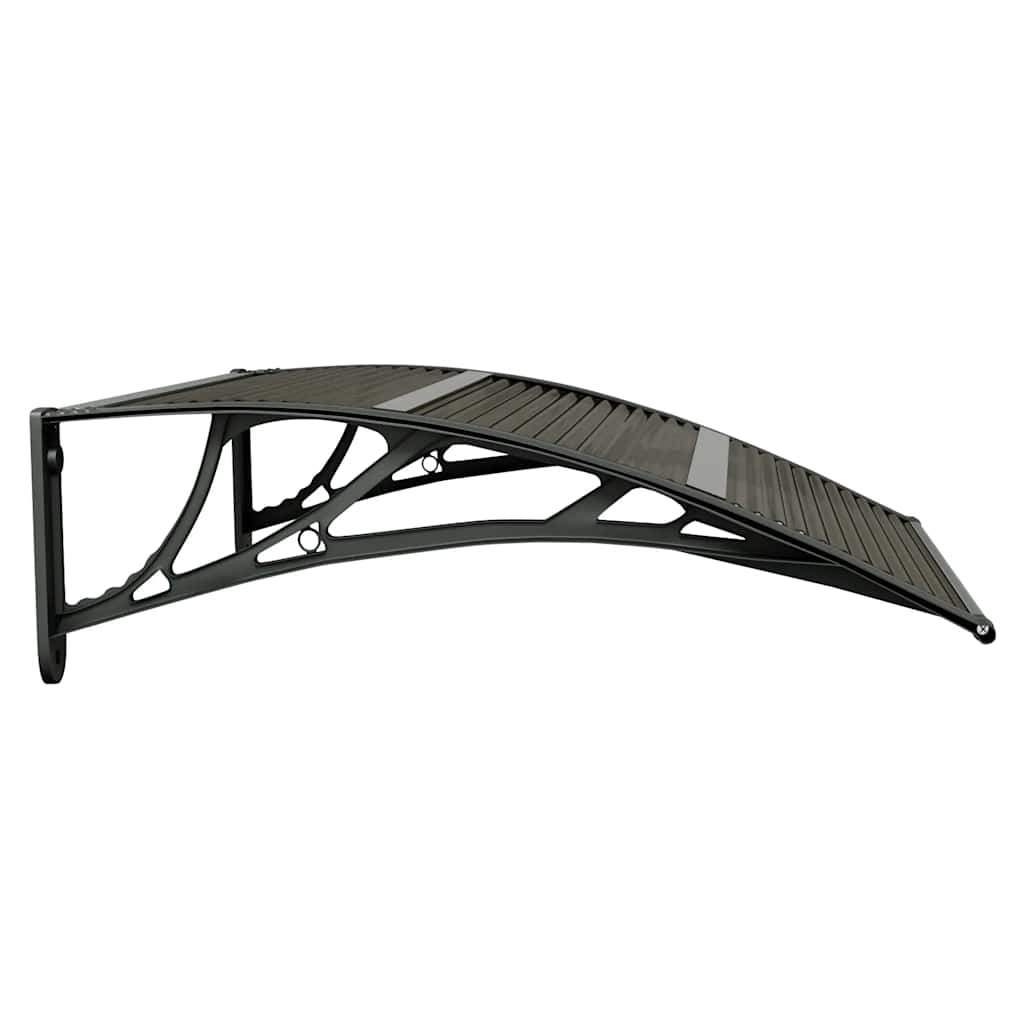 vidaXL Türvordach Schwarz 80x75 cm Polycarbonat