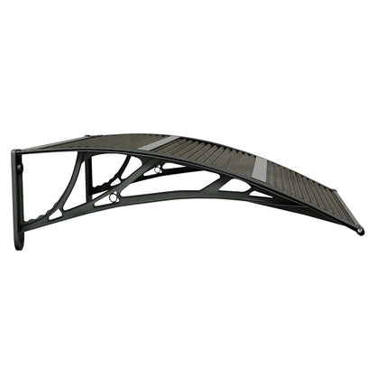 vidaXL Türvordach Schwarz 80x75 cm Polycarbonat