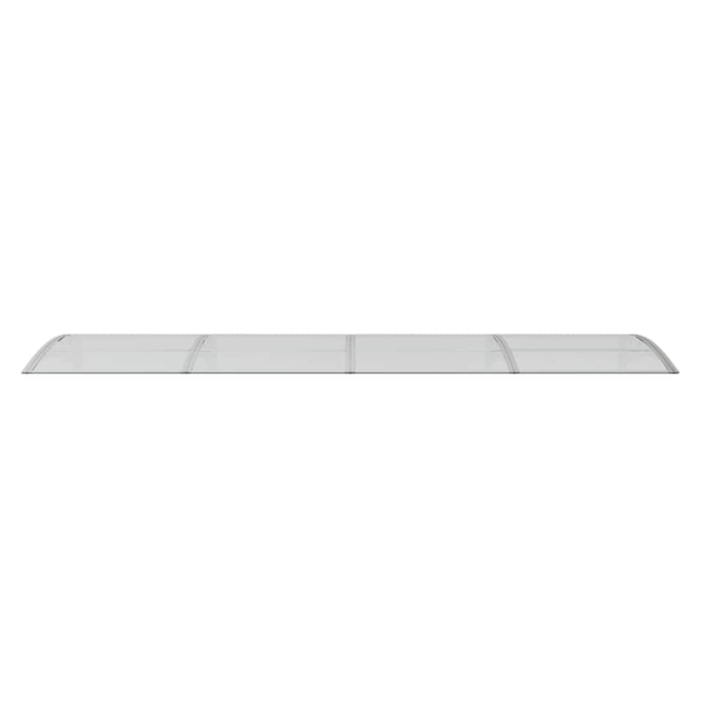 vidaXL Türvordach Grau und Transparent 350x75 cm Polycarbonat