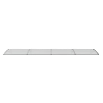 vidaXL Türvordach Grau und Transparent 350x75 cm Polycarbonat