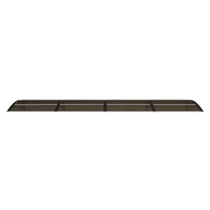 vidaXL Türvordach Schwarz 350x75 cm Polycarbonat