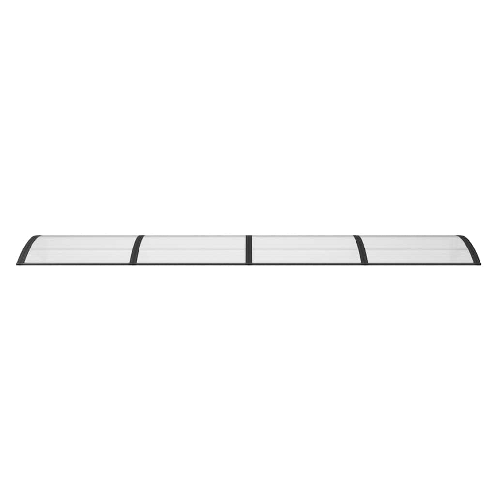 vidaXL Marquise de porte noire 350x100 cm en polycarbonate