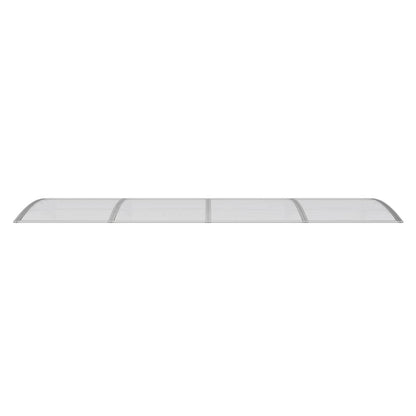 vidaXL Türvordach Grau 350 x 100 cm Polycarbonat