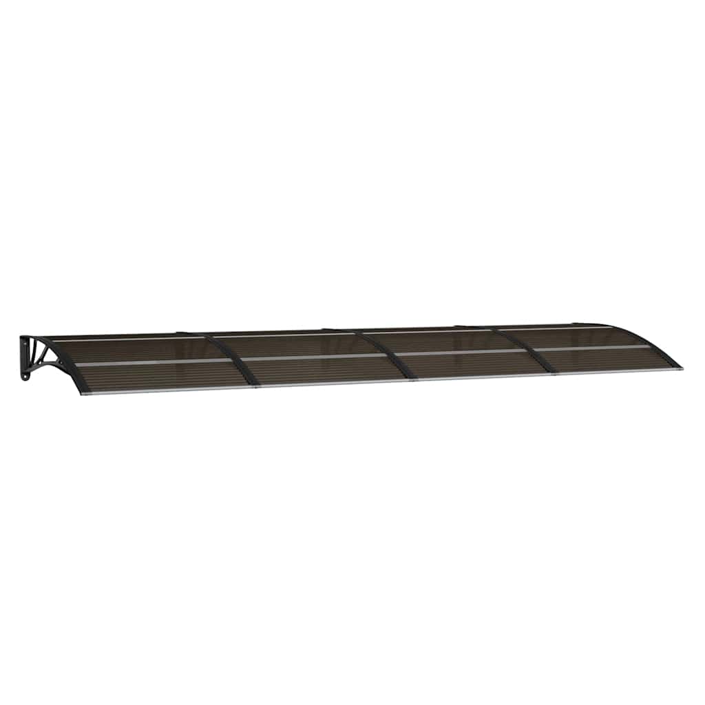 vidaXL Türvordach Schwarz 350 x 100 cm Polycarbonat