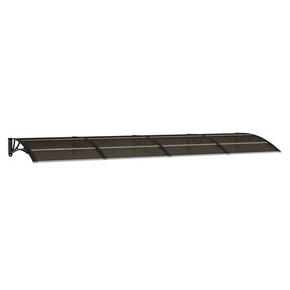 vidaXL Türvordach Schwarz 350 x 100 cm Polycarbonat