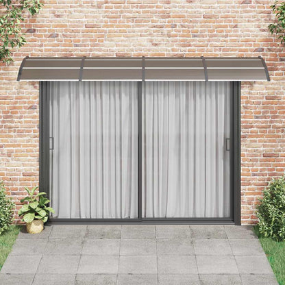 vidaXL Türvordach Schwarz 350 x 100 cm Polycarbonat
