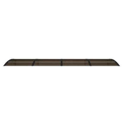vidaXL Türvordach Schwarz 350 x 100 cm Polycarbonat