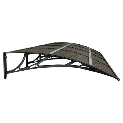 vidaXL Türvordach Schwarz 350 x 100 cm Polycarbonat