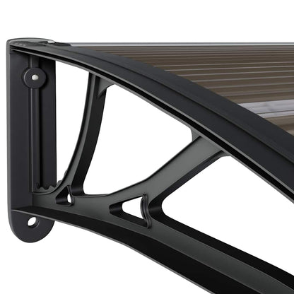 vidaXL Türvordach Schwarz 350 x 100 cm Polycarbonat