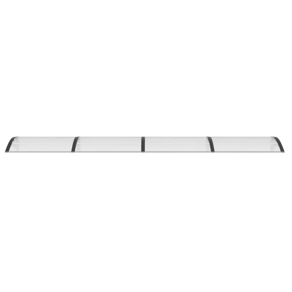 vidaXL Türvordach Schwarz und Transparent 400x75 cm Polycarbonat