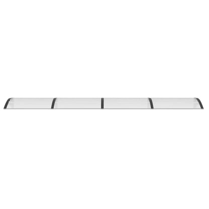 vidaXL Türvordach Schwarz und Transparent 400x75 cm Polycarbonat