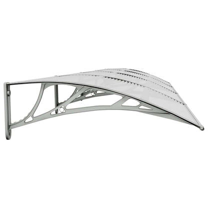 vidaXL Türvordach Grau und Transparent 400x75 cm Polycarbonat