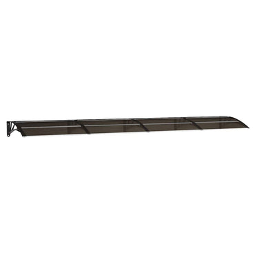 vidaXL Auvent de porte noir 400x75 cm polycarbonate