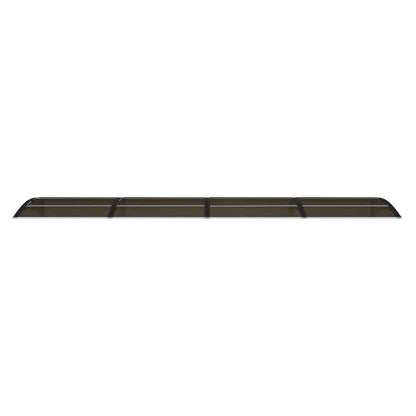 vidaXL Auvent de porte noir 400x75 cm polycarbonate