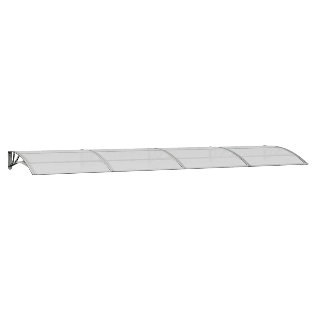 vidaXL Türvordach Grau 400 x 100 cm Polycarbonat
