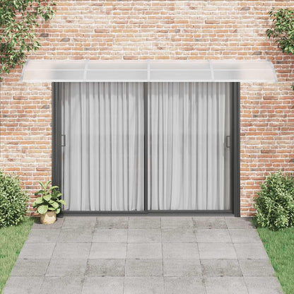 vidaXL Türvordach Grau 400 x 100 cm Polycarbonat