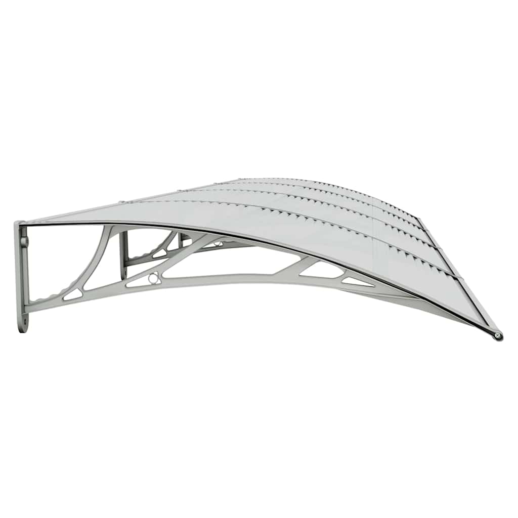 vidaXL Türvordach Grau 400 x 100 cm Polycarbonat