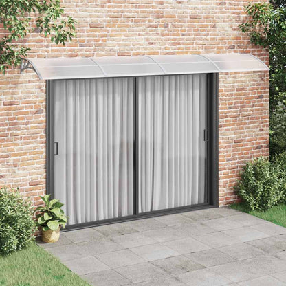 vidaXL Türvordach Grau 400 x 100 cm Polycarbonat