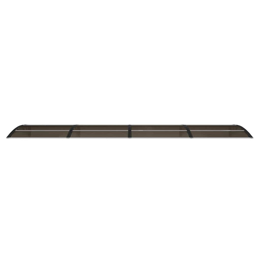 vidaXL Marquise de porte noire 400 x 100 cm en polycarbonate