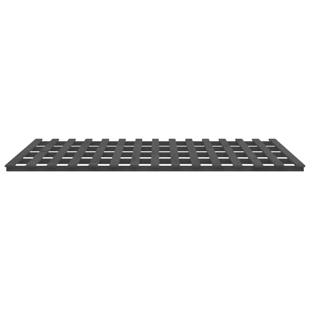 vidaXL Lit en bois massif gris 180x200 cm Pin
