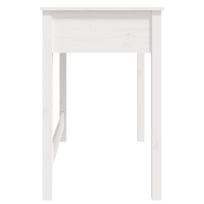 vidaXL Schreibtisch mit Schubladen Weiß 100x50x78 cm Massivholz Kiefer