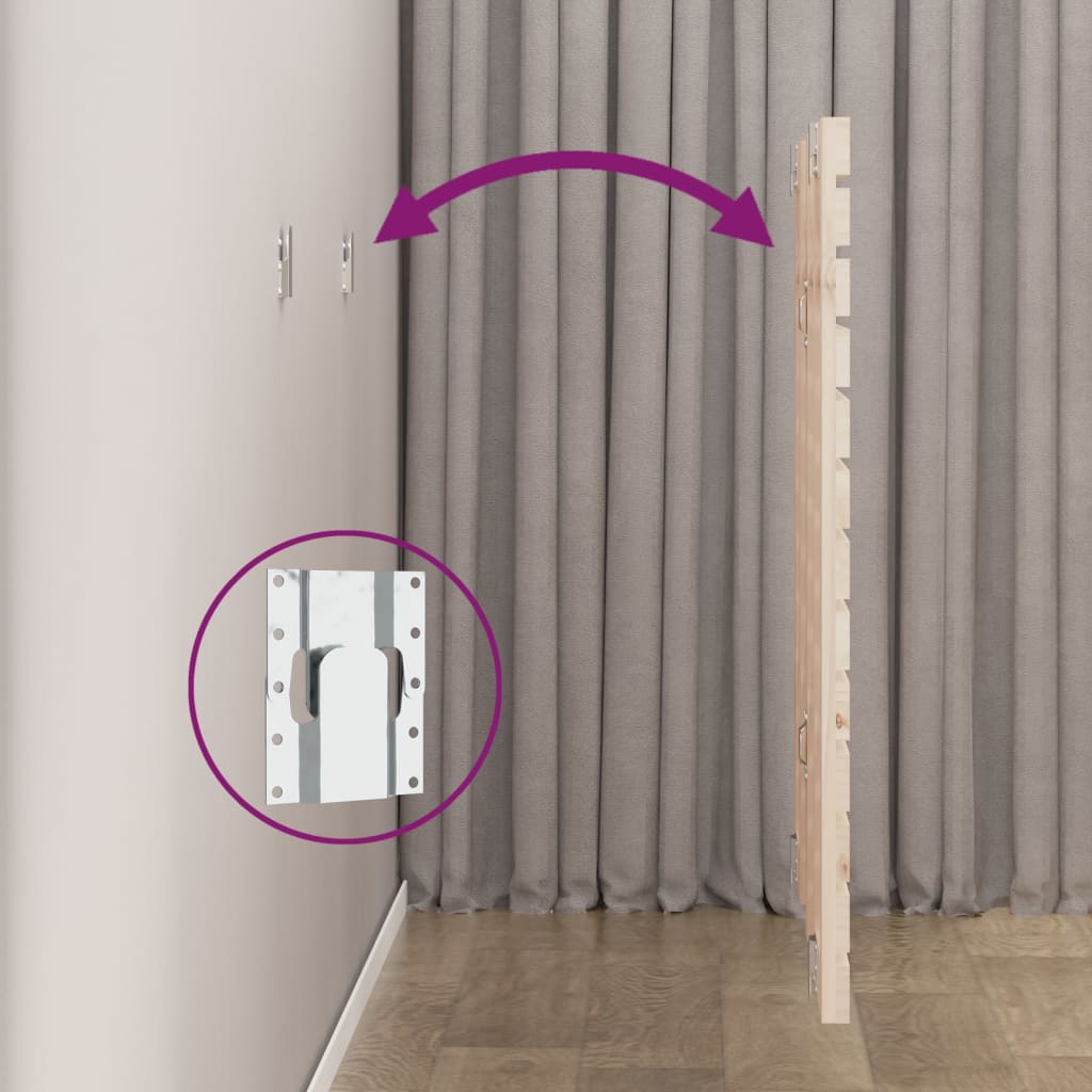 vidaXL Wand-Kopfteil 106x3x91,5 cm Massivholz Kiefer