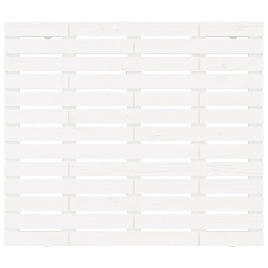 vidaXL Tête de lit murale blanche 106x3x91,5 cm bois de pin massif