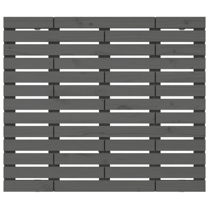 vidaXL Tête de lit murale Gris 106x3x91,5 cm Bois de pin massif