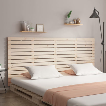 vidaXL Tête de lit murale 206x3x91,5 cm Bois de pin massif