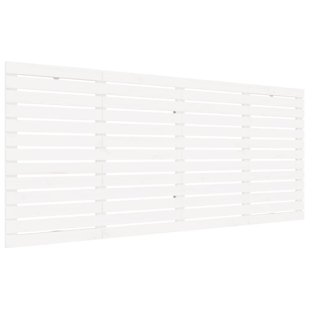 vidaXL Tête de lit murale blanc 206x3x91,5 cm pin massif