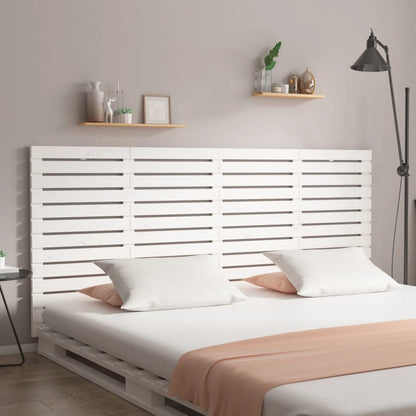 vidaXL Tête de lit murale blanc 206x3x91,5 cm pin massif