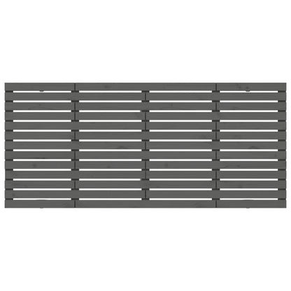 vidaXL Wand-Kopfteil Grau 206x3x91,5 cm Massivholz Kiefer