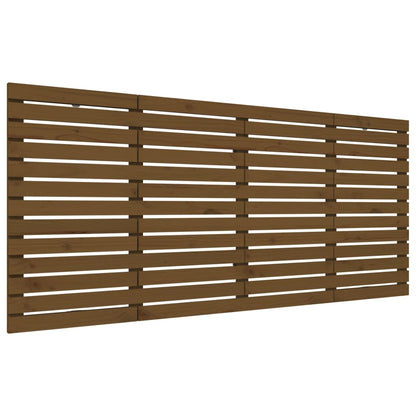vidaXL Wand-Kopfteil Honigbraun 206x3x91,5 cm Massivholz Kiefer