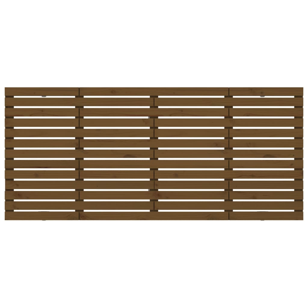 vidaXL Wand-Kopfteil Honigbraun 206x3x91,5 cm Massivholz Kiefer