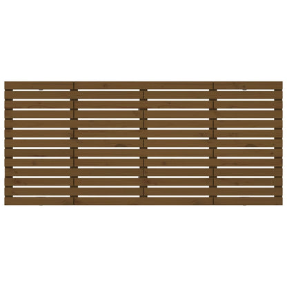 vidaXL Wand-Kopfteil Honigbraun 206x3x91,5 cm Massivholz Kiefer